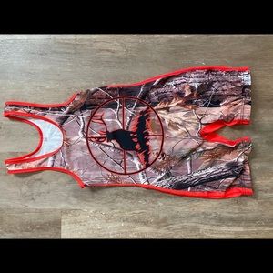 Real tree boys wrestling singlet Small.